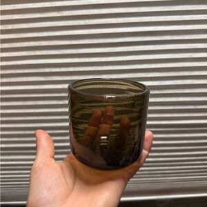 H&M Home Smoked Gray Glass Cups Set of 6